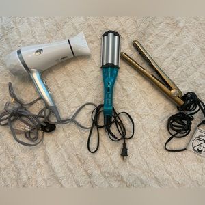 T3 Blowdryer, bed head waver, flat iron hot tool bundle